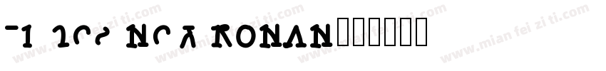 times new ronan字体转换
